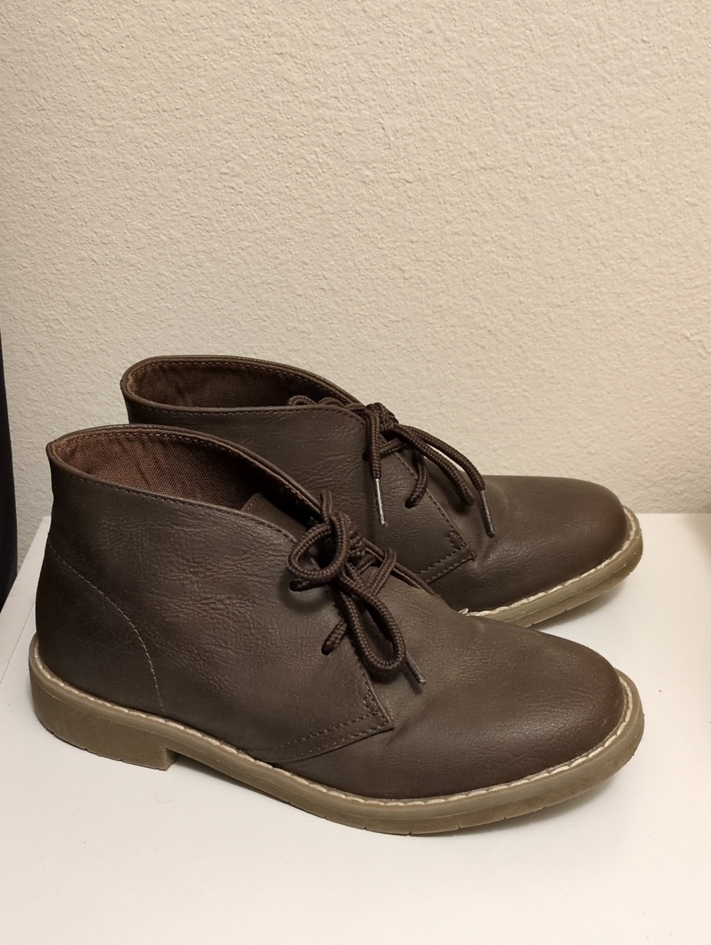 Children's Brown Casual Lace-Up Chukka Boots